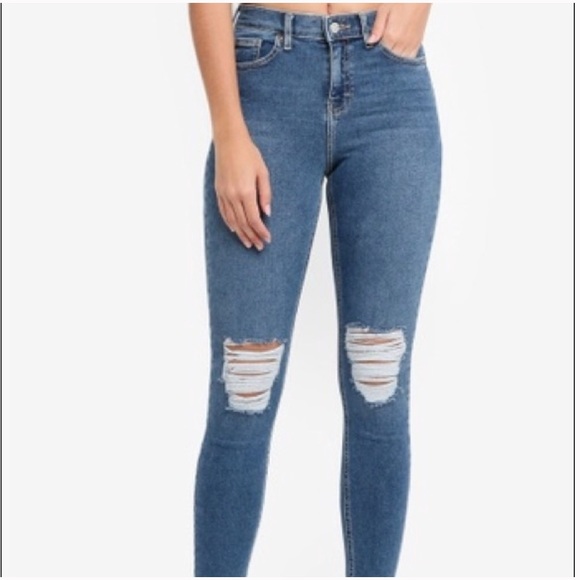 moto distressed jeans